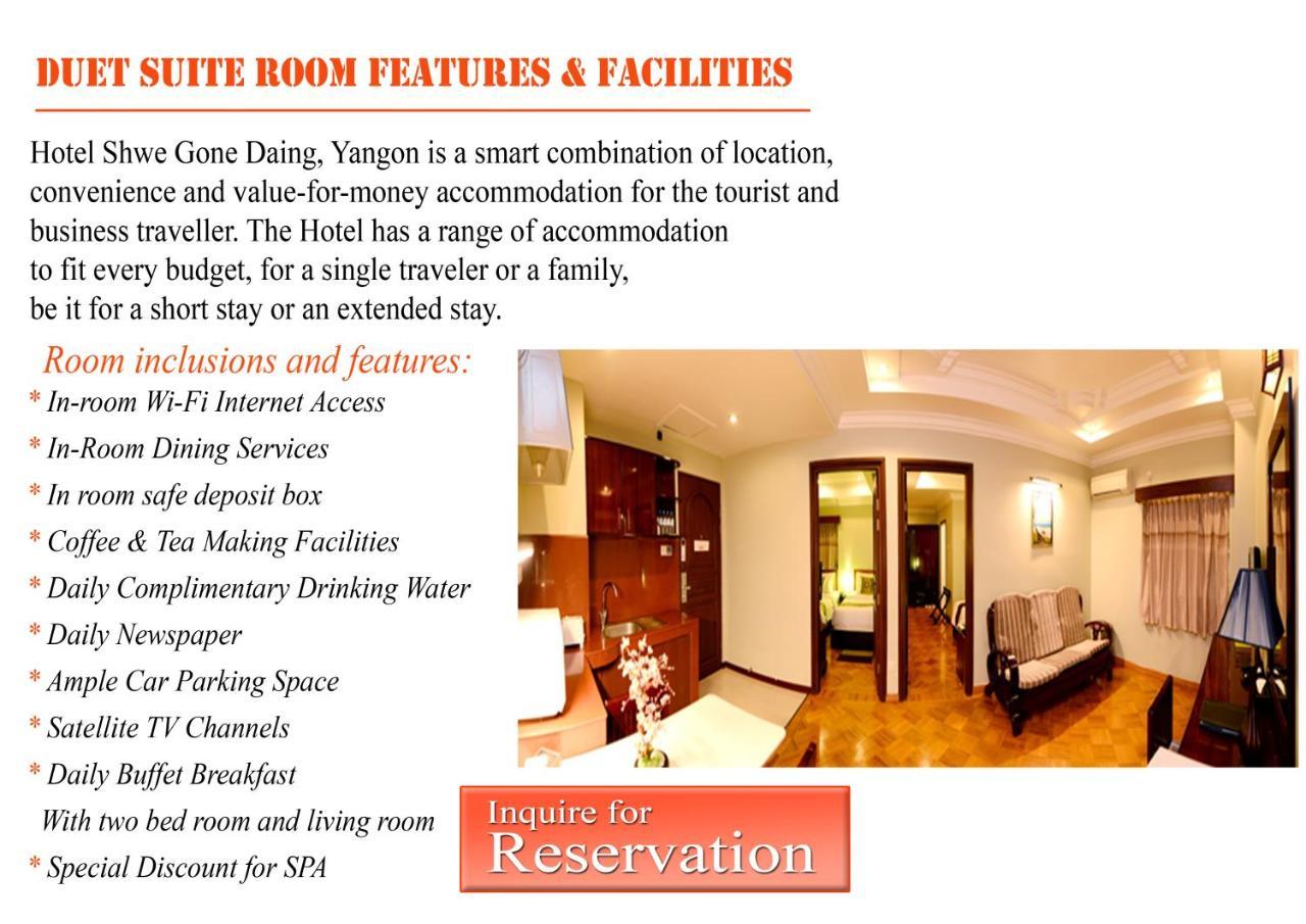 Hotel Shwe Gone Daing, Rangoon Buitenkant foto